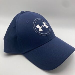 Under Armour Jordan Spieth Golf‎ Cap Adult Lg/XL Navy White Logo Hat